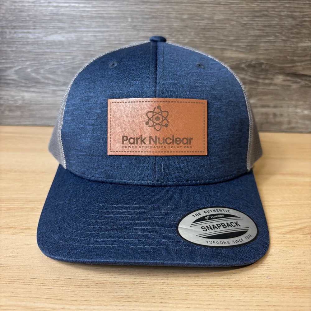 Park Nuclear Hat Cap Snap Back Blue Logo One Size Adjustable